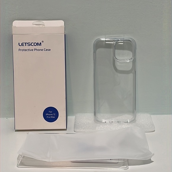 Letscom Protective Phone Case Clear, iPhone 12 Pro Max Military Grade Prot - Picture 3 of 8
